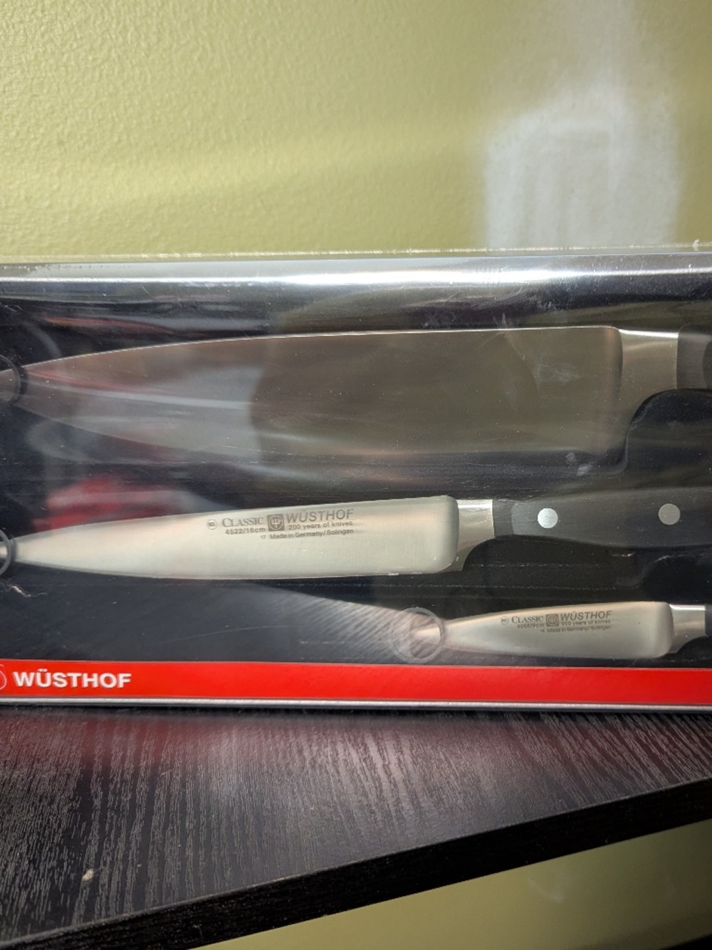 Wusthof Classic 3-Piece Chef's Knife Set 200 Years Made in Solingen, Germany NIB